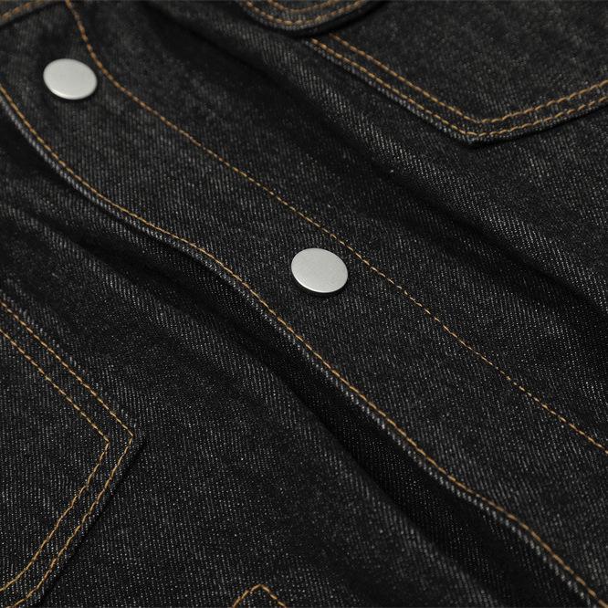 Amerikanische Retro-Herren-Arbeitsjacke mit mehreren Taschen und Reverskragen - Trendiges, lockeres, vielseitiges Oberteil