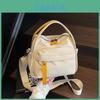 Simple Nylon Crossbody Bag With Secure Zipper Closure For Casual Wear