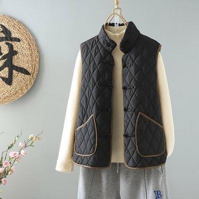 Vest for Women Autumn Winter Oversized Sleeveless Vest Tops Solid Color Versatile Vest Oversize Thickened Down Casual  Vest