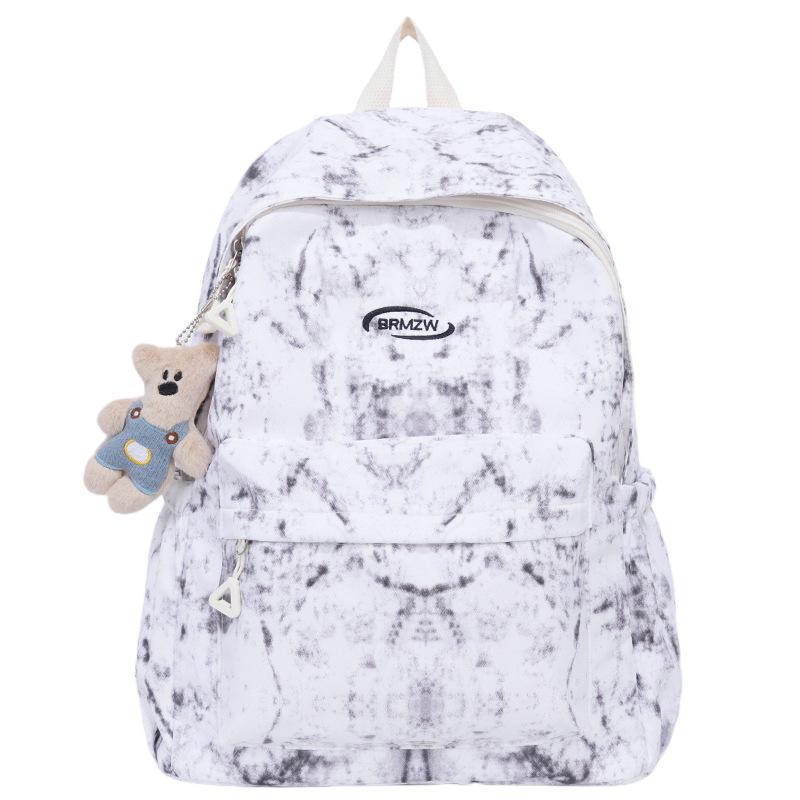 Schoolbag Japanese tie-dye campus backpack 1011 computer bag college student backpack fashion trend simple student schoolbag