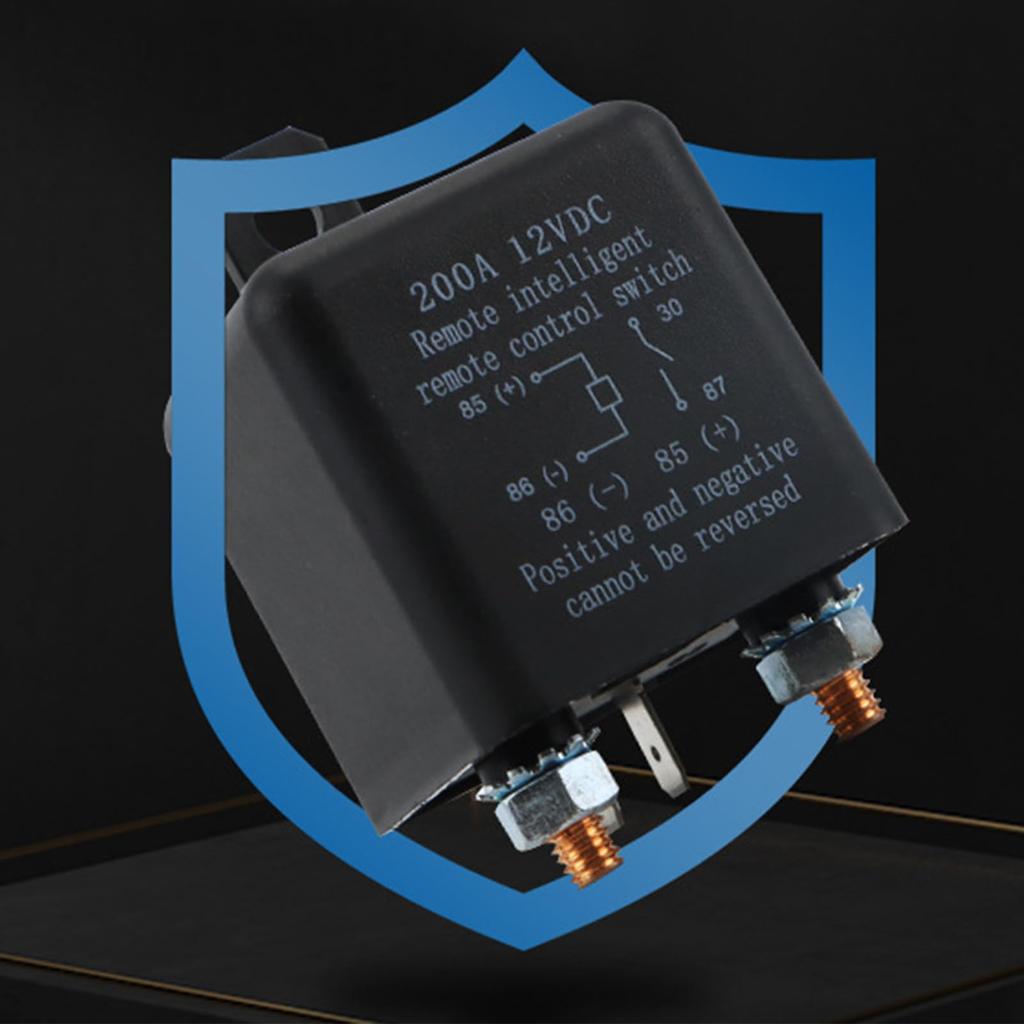 Remote Control Shut-off Switch, 200A, Car Intelligent Power Off, Low Voltage Auto