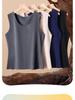 Men's Slim Fit Seamless Plus Size Thermal Vest for Autumn and Winter