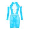 Gay Sissy Fetish Men Clothes Gentleman Party Wear Erotic Club Dress with Glove Fishnet Lingerie Porno Costumes Sexy Underwear