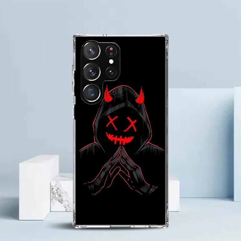 Devil Bad Boy Anime Phone Case For Samsung Galaxy S24 S25 Edge S26 Ultra S22 S23 Plus S21 + S20 FE Soft TPU Back Cover Galaxy S2
