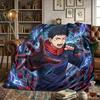 Jujutsu Kaisen Printed Warm Flannel Blanket Comfortable, Ideal for Bedrooms, Sofas, Beds, Chairs, Picnics, Travel -HE33