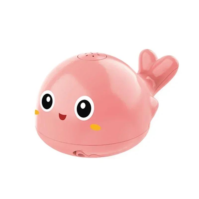 Non-Toxic Baby Bath Toys Electric Octopus Spray Water Shower Bathing Toys For Kids Whale Bath Ball With Light Music Led Light Bathtub Toys