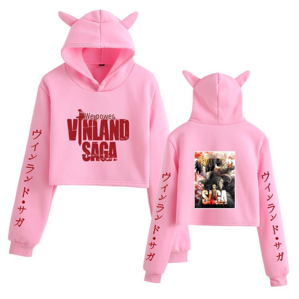 VINLAND SAGA: Thorfinn Women's Cat Ear Cropped Hoodie