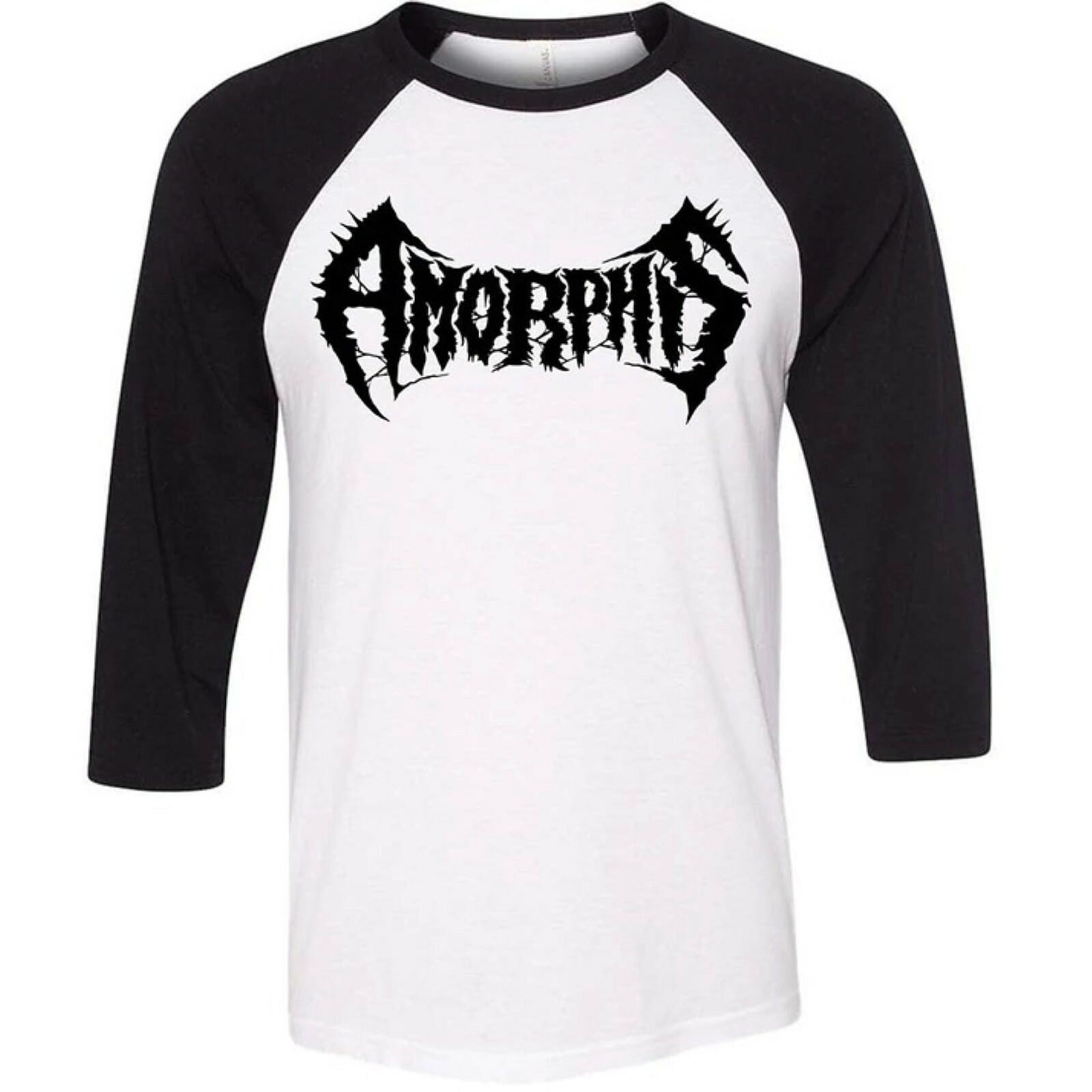 AMORPHIS cd lgo BLACK AND WHITE LOGO Official RAGLAN SHIRT XL new XXXXL