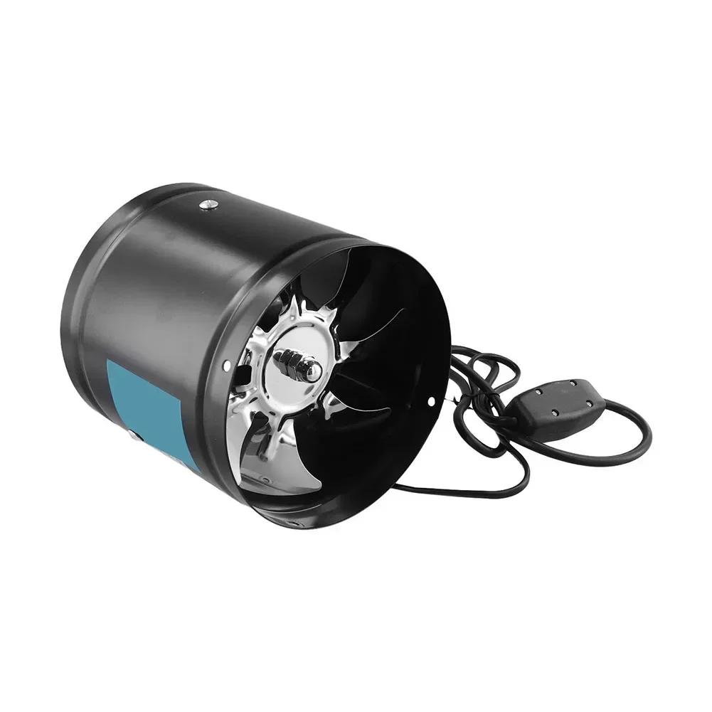 Кухонная мастерская Черный вытяжной вентилятор Эффективный вентилятор для подачи воздуха Вытяжной вентилятор 40 Вт потребляемая мощность