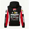 Herren Ducati Corse MotoGP Racing Hoodie Pullover Sweatshirt Lässig Motorrad Sport Kapuzenoberteil