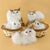Simulation Plush Animal Toy Basket Bunny Figure Animal Cat Doll Dog Stuffed Toy Plush Animal Toy