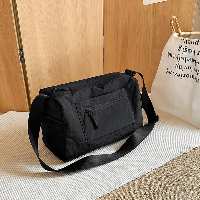 New Messenger Bag Women's Simple Large-capacity Nylon Sports Travel Bag Duffel Bag Shoulder Bag Men