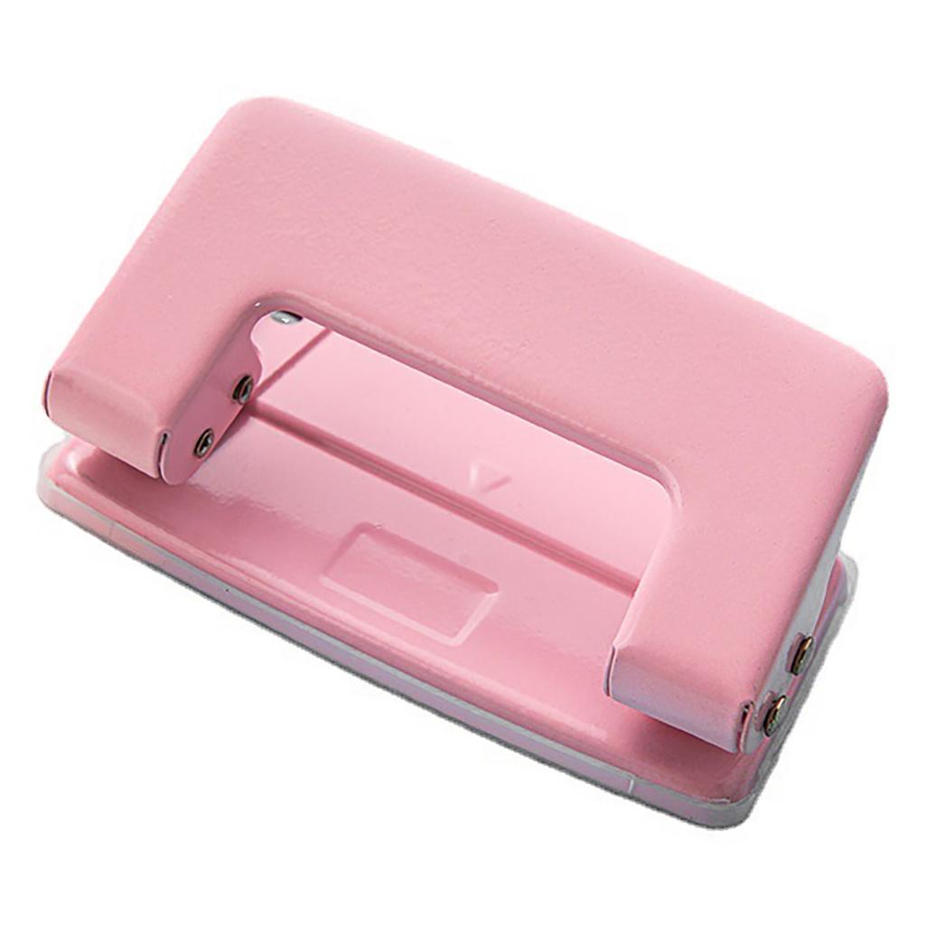 Double Hole Punch 6mm Hole Spacing 2 Hole Paper Puncher Desktop Paper Punching Tool for 1mm Thick