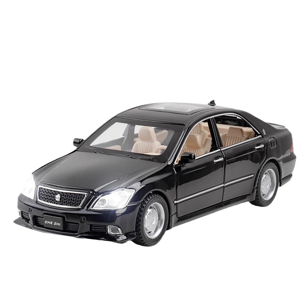 

1/32 Toyota Crown Classic Car Alloy Car Model Diecasts & Toy Metal Car Model Simulation Sound and Light Collection Toy Gift чорний
