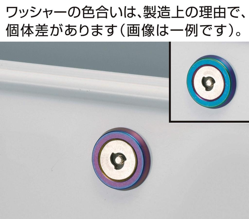 Carmate License Plate Security Flat Neo LS423 Bolt, 2, Chrome,