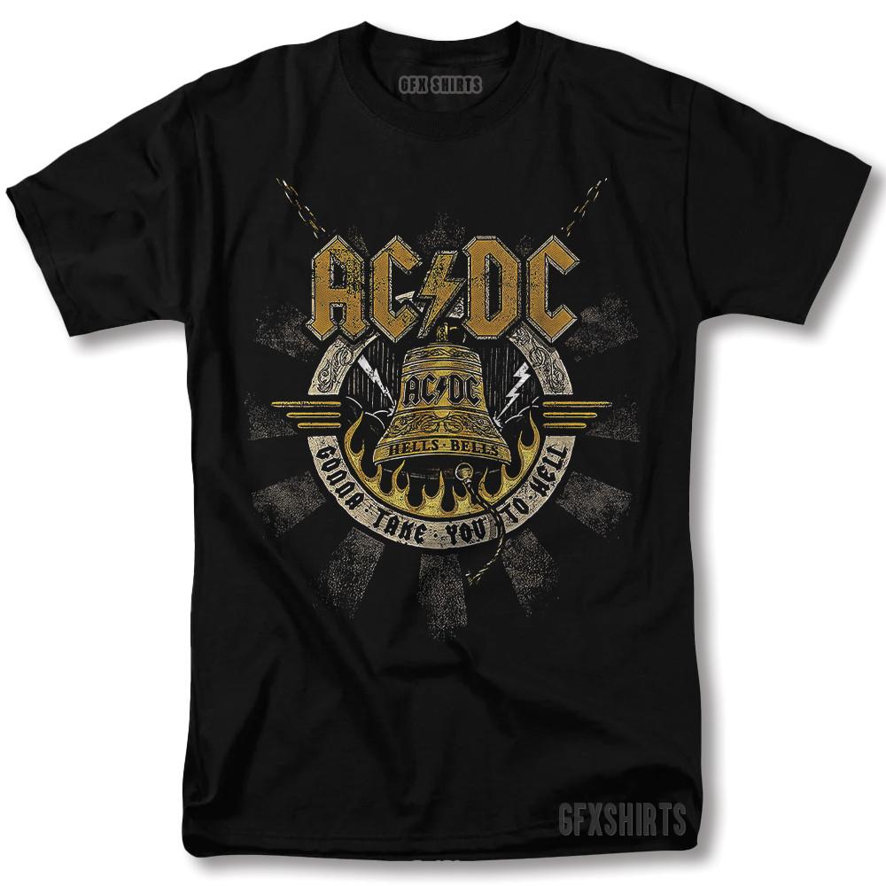 ACDC Shirt AC/DC Gonna Take You To Hell Rock Tour Merch Vntg Design T-Shirt Unisex T-Shirt Graphic Tee L