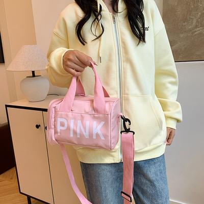 Neue stilvolle und schlichte Sport-Handtasche, schöne Buchstaben, hochwertig, einzelne Schulter, Umhänge-Tasche, kleine quadratische Tasche
