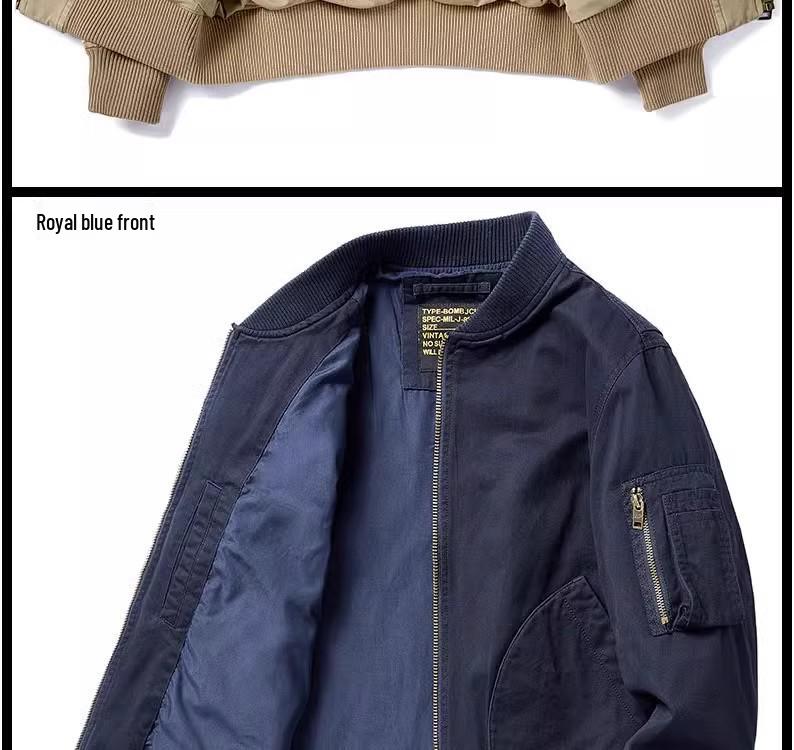 Men's Fashion Baseball Jacket - Spring, Autumn, Winter Casual Pilot Style