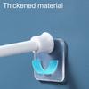 1 Set Curtain Rod Holder Punch Free Transparent ABS Adhesive Shower Tension Rod Mount Brackets Set for Home