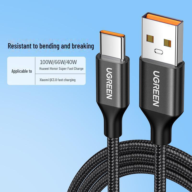 Greenlink 2m Pletený kabel USB-C 40W Rychlé nabíjení 5A/6A Nabíjecí kabel pro Android