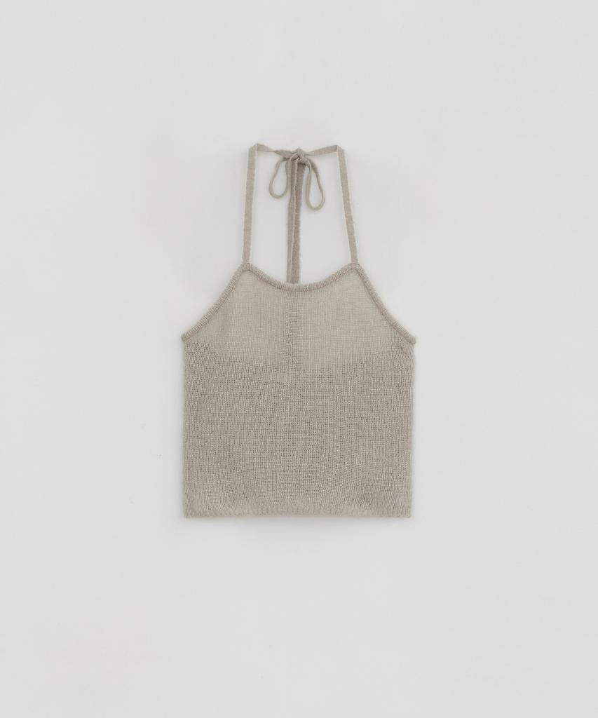 Loutaideu Alpaca Halter Knit [Grey]