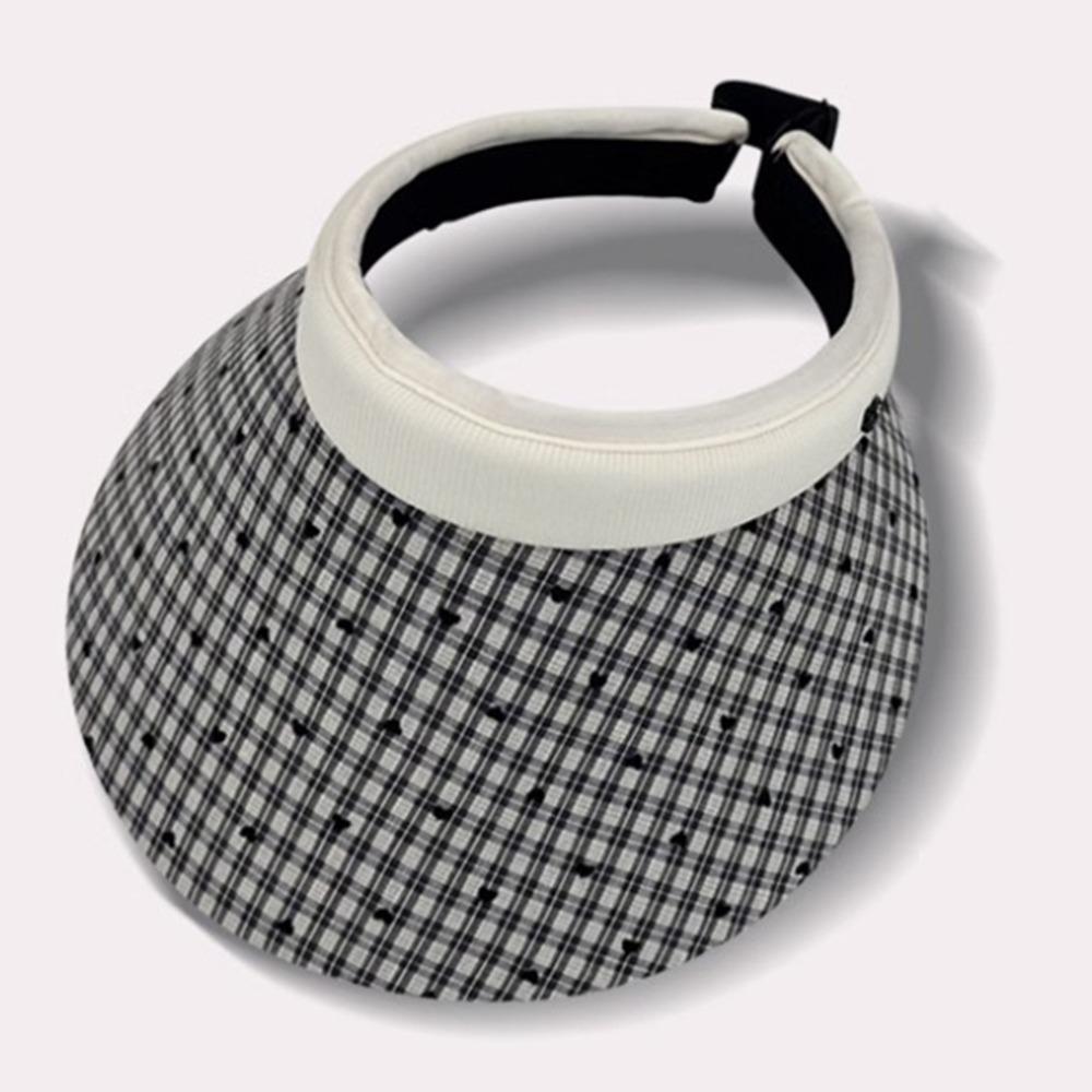 Anti-UV Woman Sun Hat Sweet Visor Cap Simple Empty Top Cap Holiday