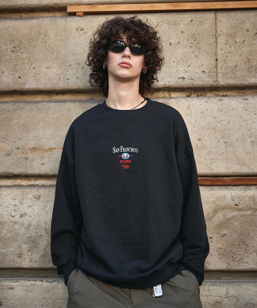Peullukeu San Francisco Sweatshirt Black Fmt3074