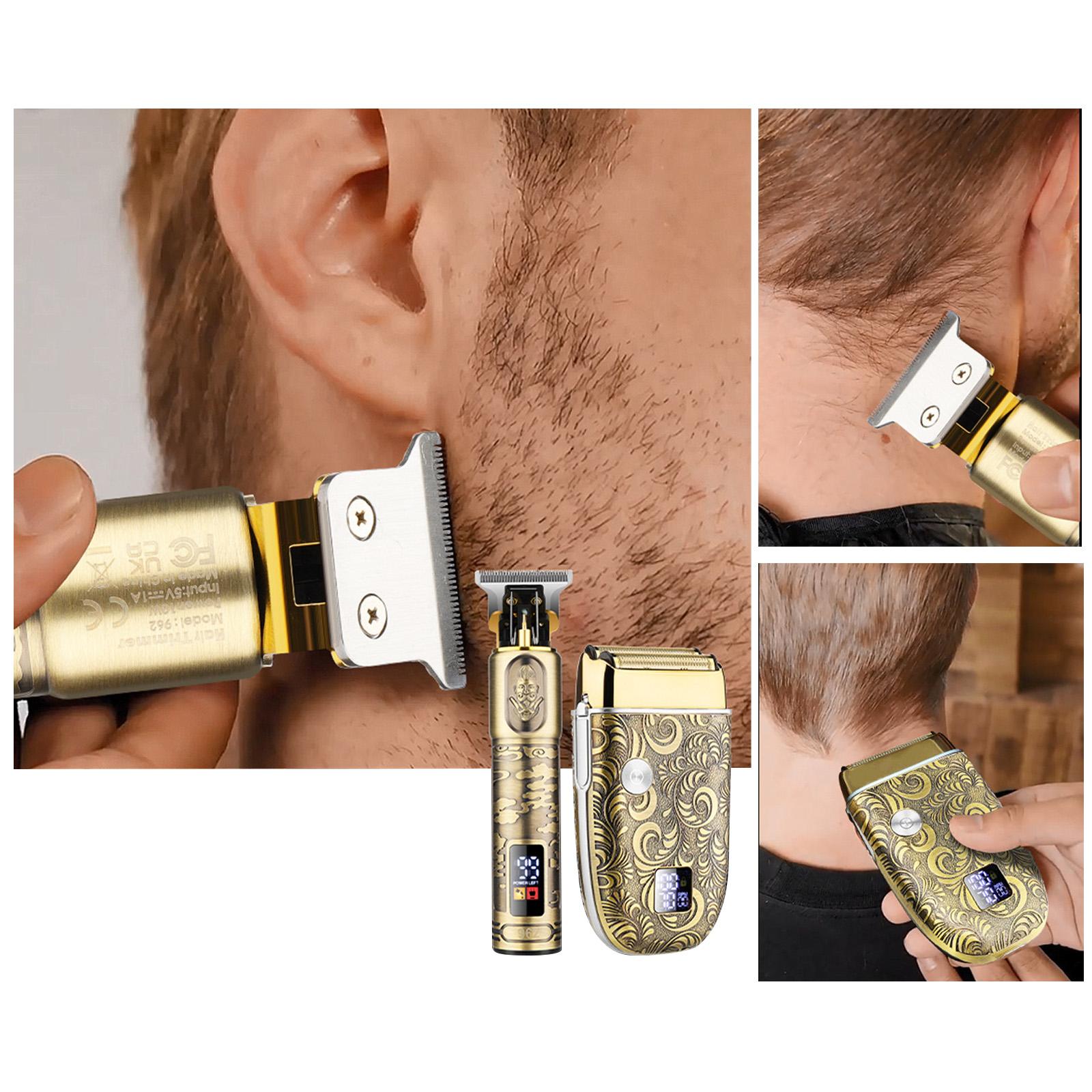 

Bestauty Electric Hair Clipper Hair Trimmer Men s Brd Haircut Kit with 4 Combs USB Rechargble Hair Trimming Brd Shaving Kit for Sal