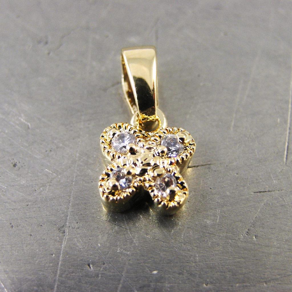 Les Trésors De Lily [G1701] - Gold Plated 'Butterfly' Pendant