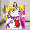 S-Sailor M-Moon Anime Blanket  Camping Flannel Bedding Throws For Living Room Warm Soft Design Quality Bedspread Gift