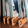 26 Stück Vinyl-Schallplatten-Trenner, alphabetischer Organizer, einfach zu verwendender hölzerner Alphabet-Trenner