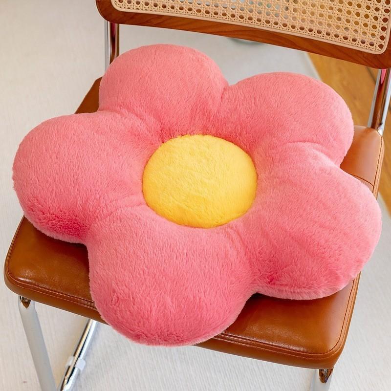 Cozy Flower Cushion For Sofa And Floor In Vibrant Colorful Floral Designs