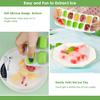 1-5PCS 6 Grid and 14 Grid Square Ice Cube Trays with Lids Silicone Soft Bottom Easy Release Mold for Homemade Ice