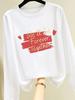 (Asian Size) butterfly cute o-neck Graphic Print T Shirt Women Clothing Tee autumn winter spring Casual Fashion Top Long Sleeve T-shirts