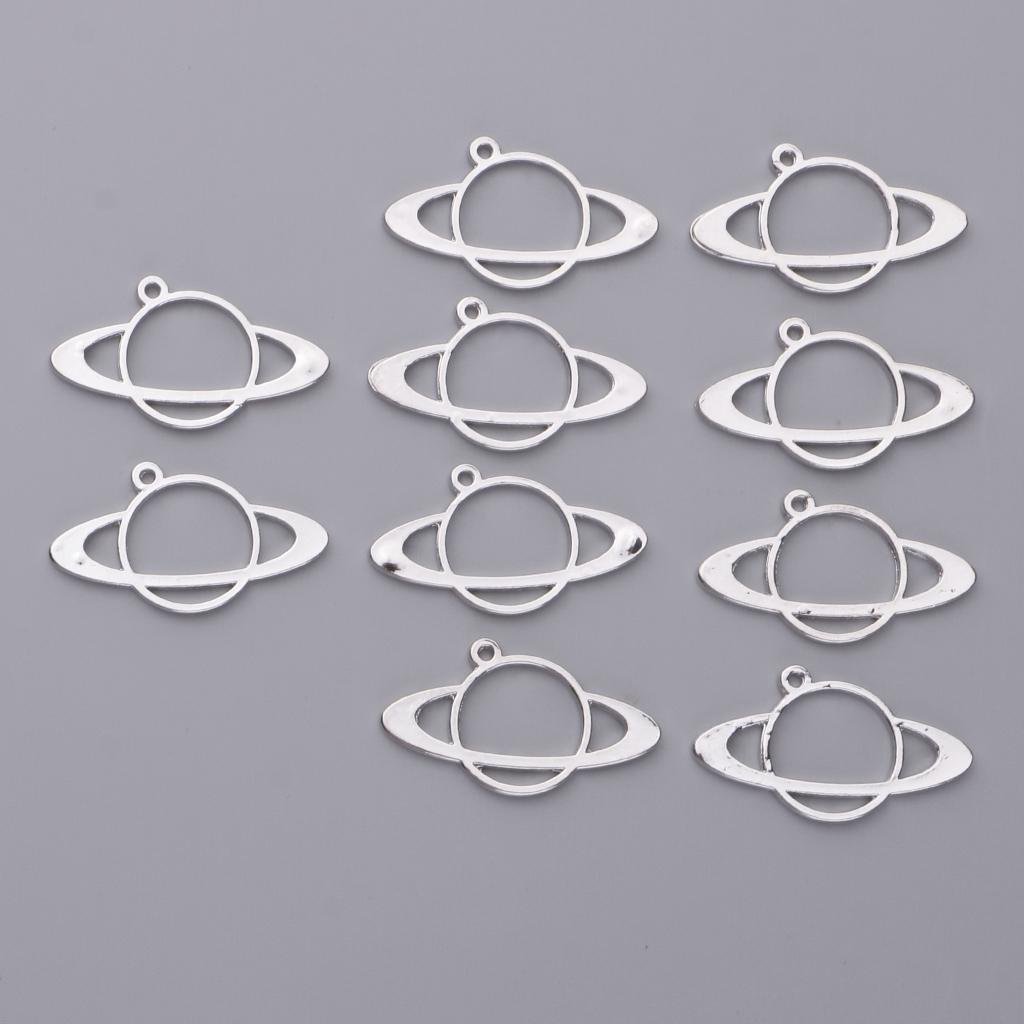 

10 шт., металлическая рамка, кулон, сделай сам, смола, подвески, ювелирные изделия as described серебряный