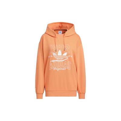 Originals Trefoil Sportswear Hoodie With Letter Logo Pattern Women Tops Pale-Khaki-Brown IW9413