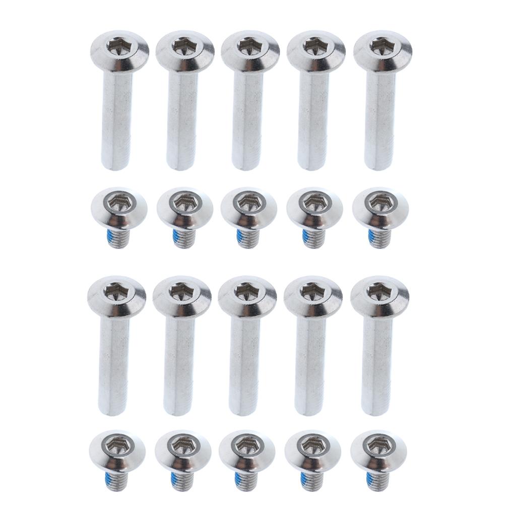 Wheel Skate Sets 10 Socket Screw Inline Roller Skate Screws Shaft Hex Tool