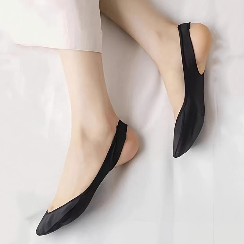 1 Paire de Chaussettes de Ballet Invisibles Douces pour Femmes, Légères, Été, Coussinets Demi-Orteils avec Adhérence en Silicone Antidérapante, Design Élégant pour la Danse et le Port Décontracté