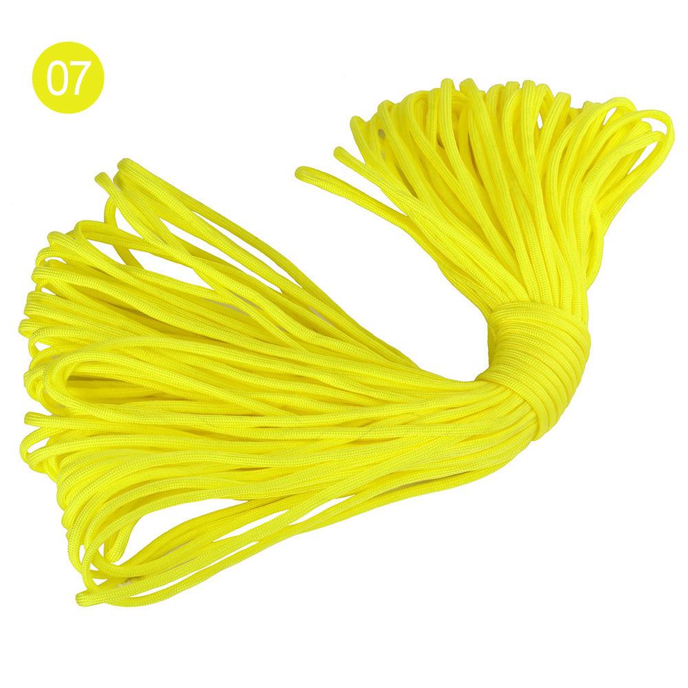 4mm 100meters Outdoor Hiking Polyester Paracord 7 Inner Strands Cores 550 Lbs Capacity Full Parachute Cord Nylon Bag Packing