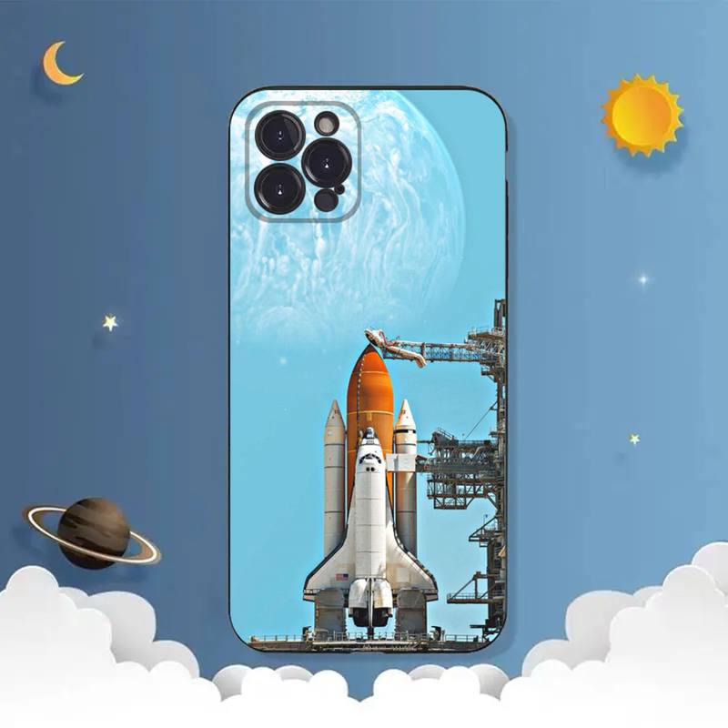 Pouzdro na telefon Space Rocket pro iPhone Samsung Galaxy Redmi Xiaomi Oppo OnePlus Note SA 7 8 9 10 11 12 13 14 20 21 22 23 53 54 Pro Max Ultra TPU Soft