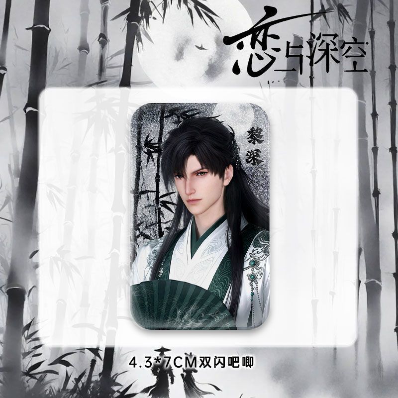 Hot Game Love and Deepspace Xavier Zayne Rafayel Sylus Caleb Cherry Blossom Series Rectangular/Oval Badges Backpack Accessories