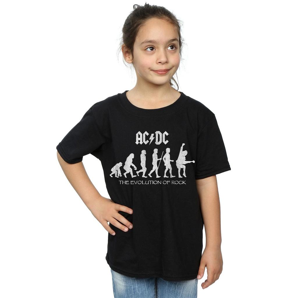 ACDC Girls Evolution Of Rock Cotton T-Shirt