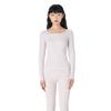 Women's High-Stretch Round Neck Thermal Underwear Set