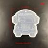 DIY Cartoon School Bus Keychain Silicone Epoxy Mold DIY Keychain Pendant Jewelry Crafting Mould for Bag Decorations