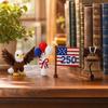 3D Beaded Animal Craft Kit DIY Bead Art Set Includes Eagle Flag Liberty Bell Balloon Designs for Creative Assembly and Display