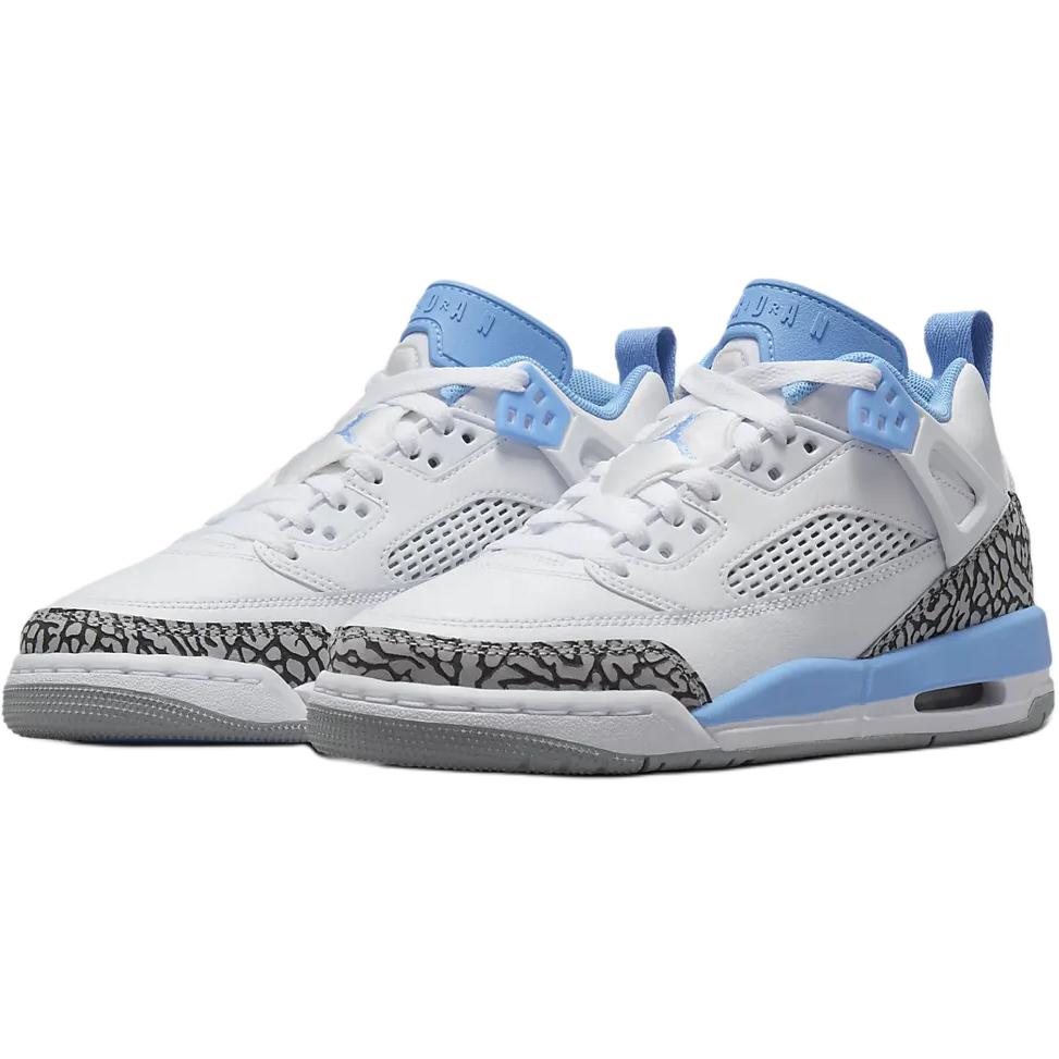 Neue Jordan Spizike Rutschfest Verschleißfest Low Top Kinder Basketballschuhe Weiß Blau Jugendliche FQ3950-141