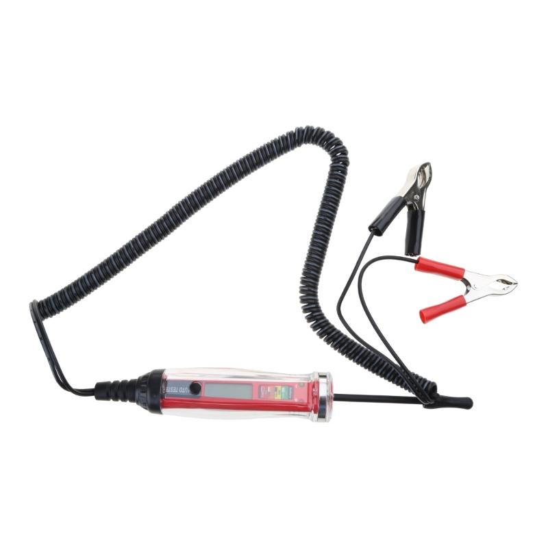 DC Circuit Tester 3-60V Test Light Electrical Voltage Test Digital LCD Display with 142-Inch Extended Spring Wire
