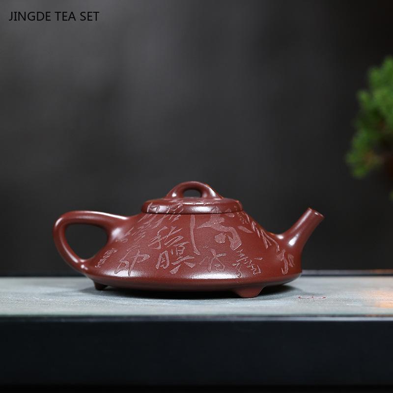 13.2x5.4cm handmade purple clay teapot original ore purple clay teapot kung fu tea set