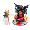 MOC Halloween Building Blocks Skeleton Army Knight Figures Flame Horse Medieval Vampire Furniture Assembly DIY Bricks Toys Gifts