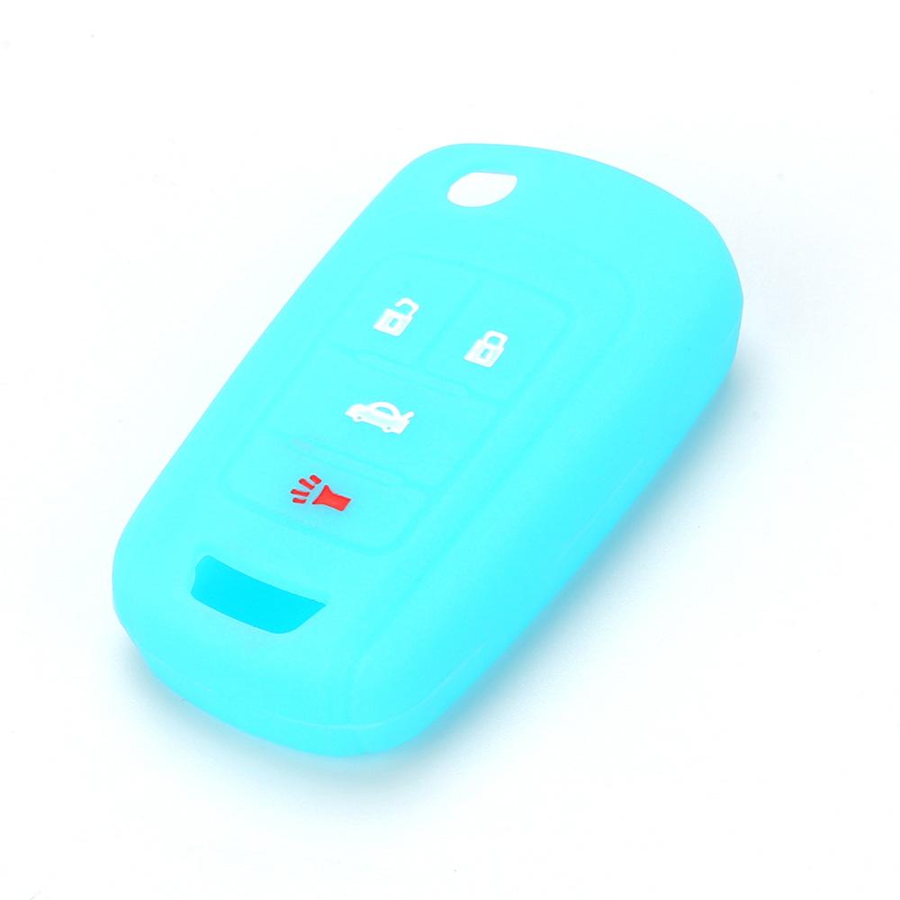 For Buick 4-button Old LaCrosse Silicone Key Cover Soft Rubber Key Bag Car Remote Control Anti-theft Device Protective Cover